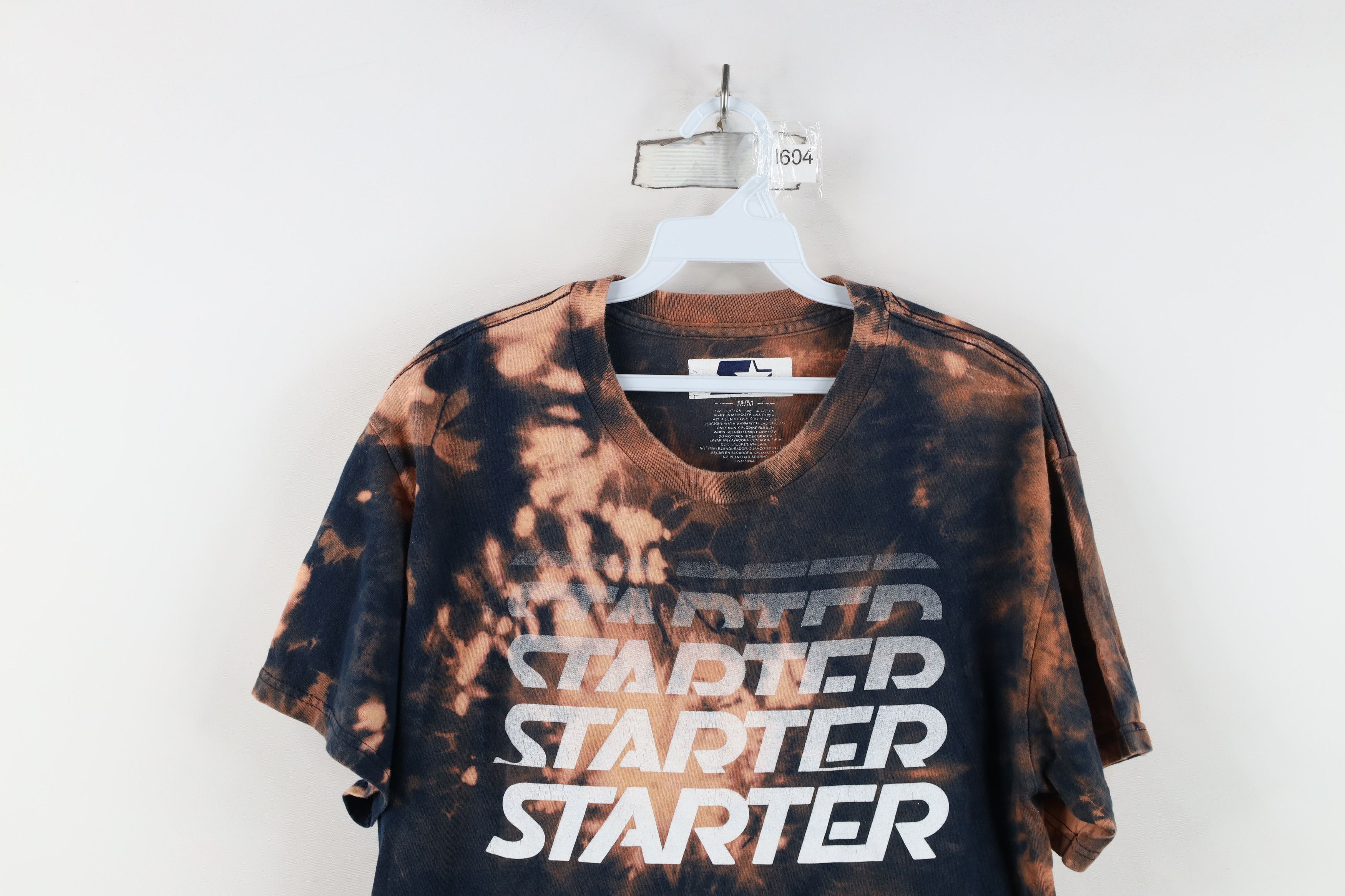 Starter Vintage Starter Acid Wash Spell Out Short Sleeve T-Shirt Size US M / EU 48-50 / 2 - 2 Thumbnail