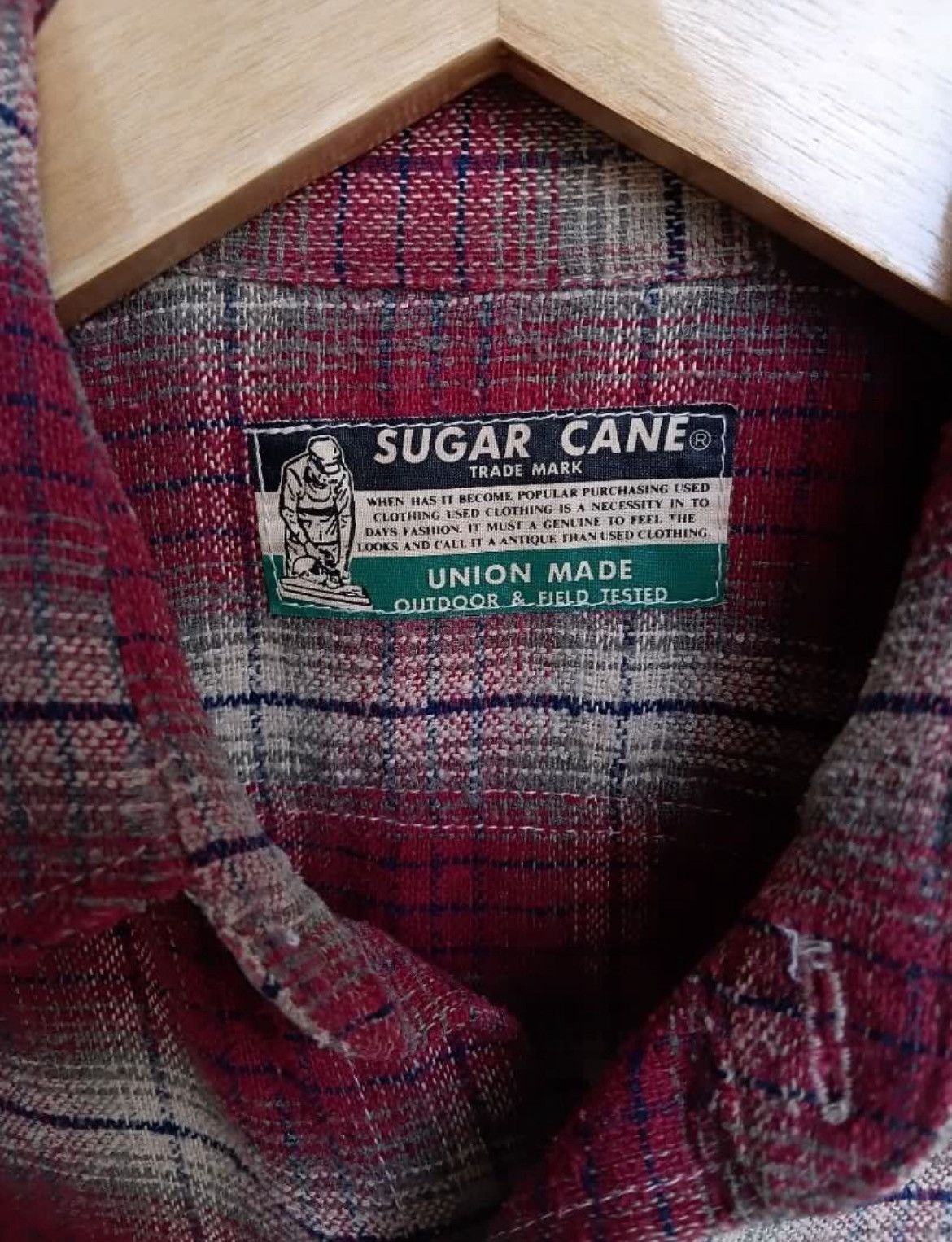 Sugar Cane Sugarcane Flannel Veterano Shirt Size US L / EU 52-54 / 3 - 3 Thumbnail