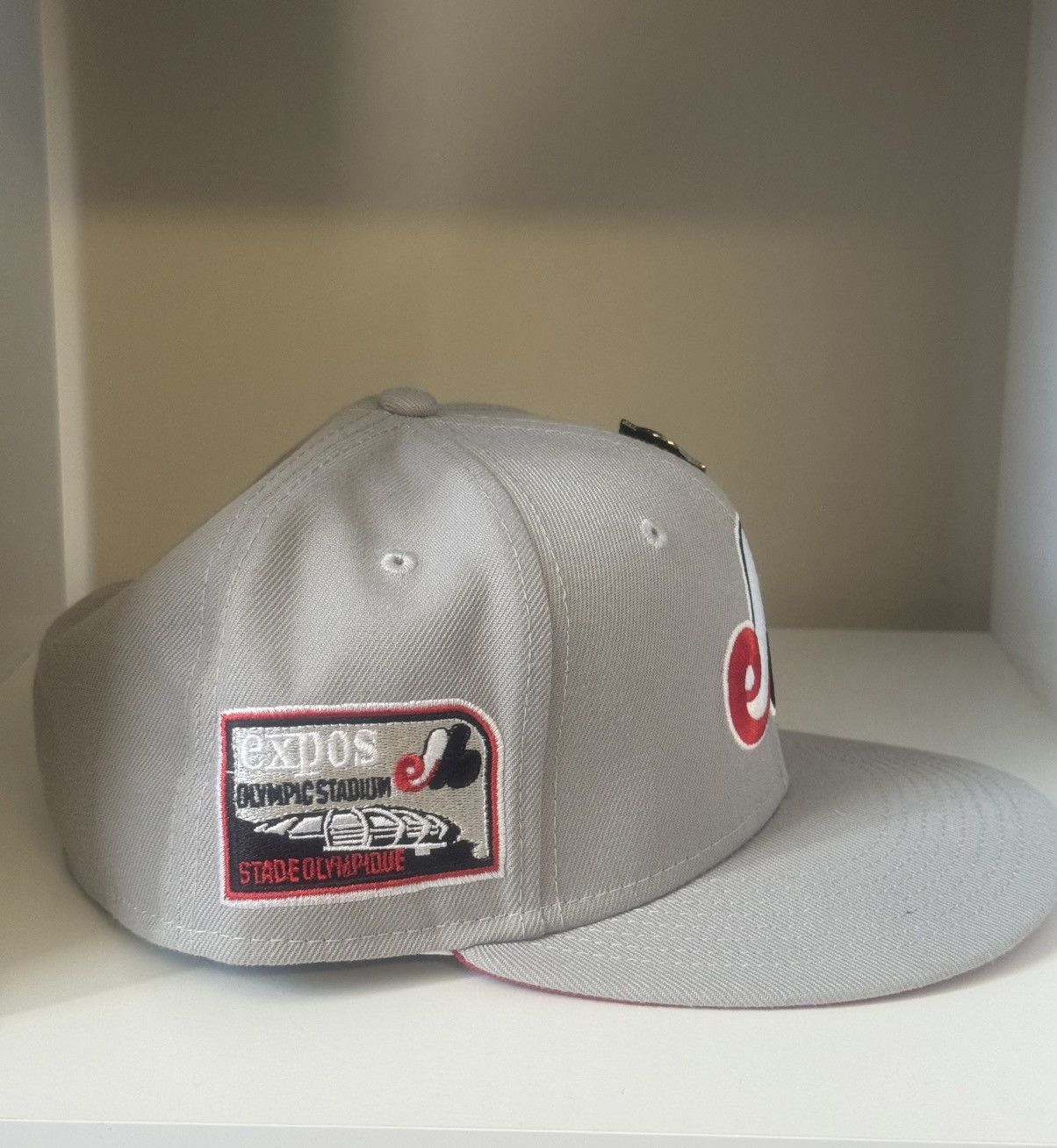 New Era New Era Montreal Expos 59FIFTY Gray Red Olympic Stadium Size ONE SIZE - 2 Thumbnail
