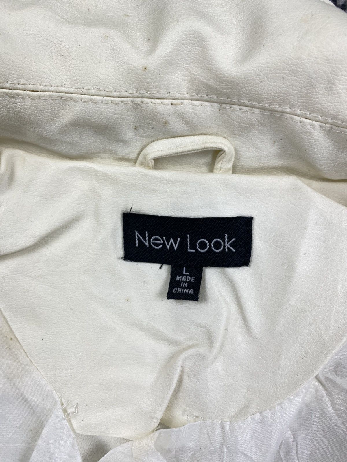 New Look Vintage New Look Studded White Leather Jacket Size M / US 6-8 / IT 42-44 - 10 Thumbnail