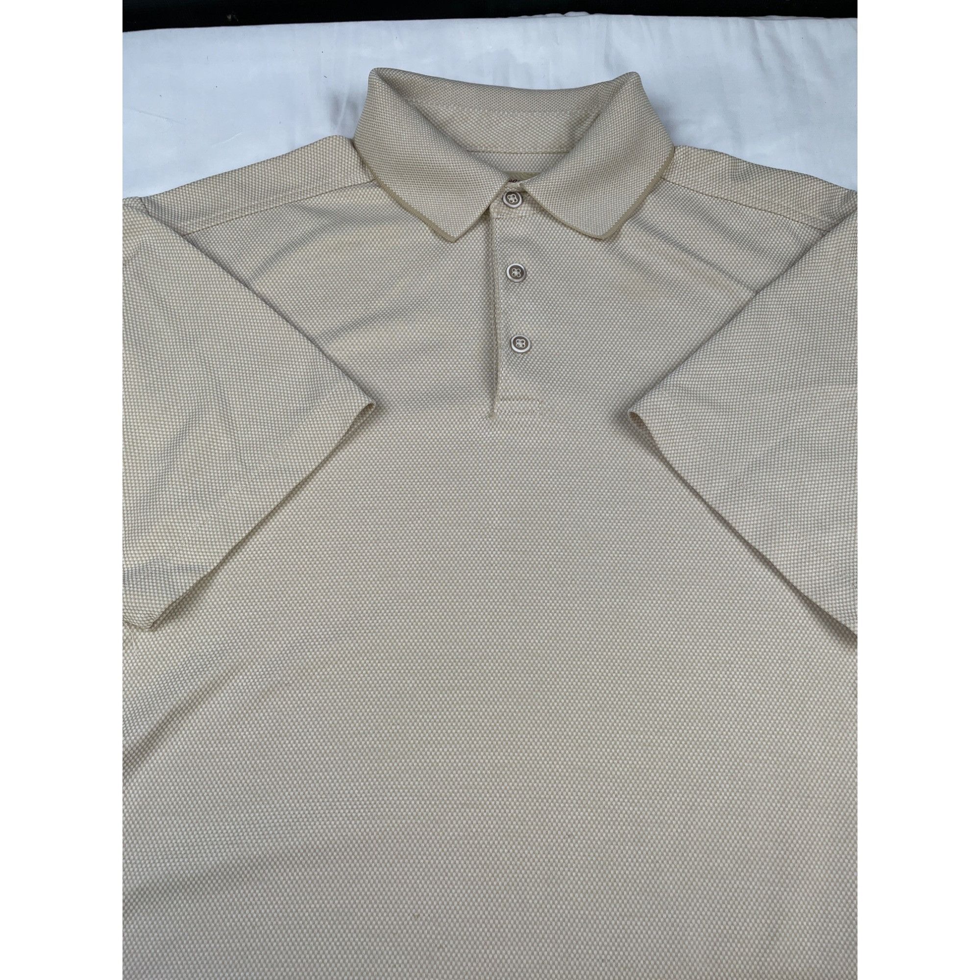 Tommy Bahama Tommy Bahama Men's Tan Polo Shirt Size L SKU 4401 Size US L / EU 52-54 / 3 - 5 Thumbnail