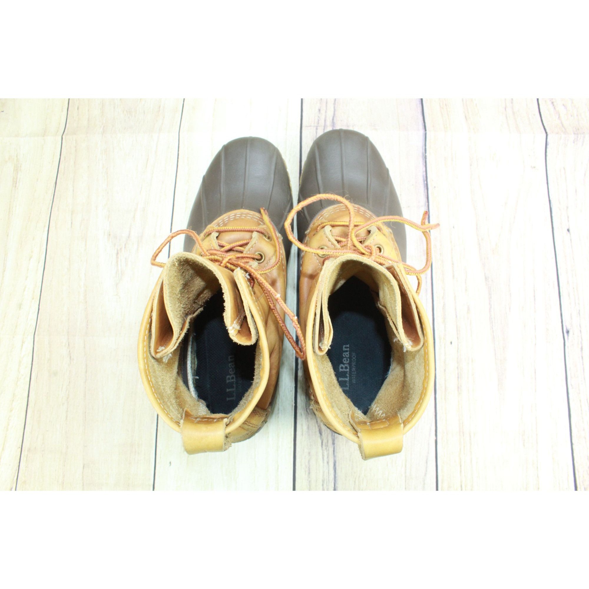 L.L. Bean × Leather LL Bean Women’s 8" Insulated Duck Boots Leather Size 10 Size US 10 / IT 40 - 6 Thumbnail