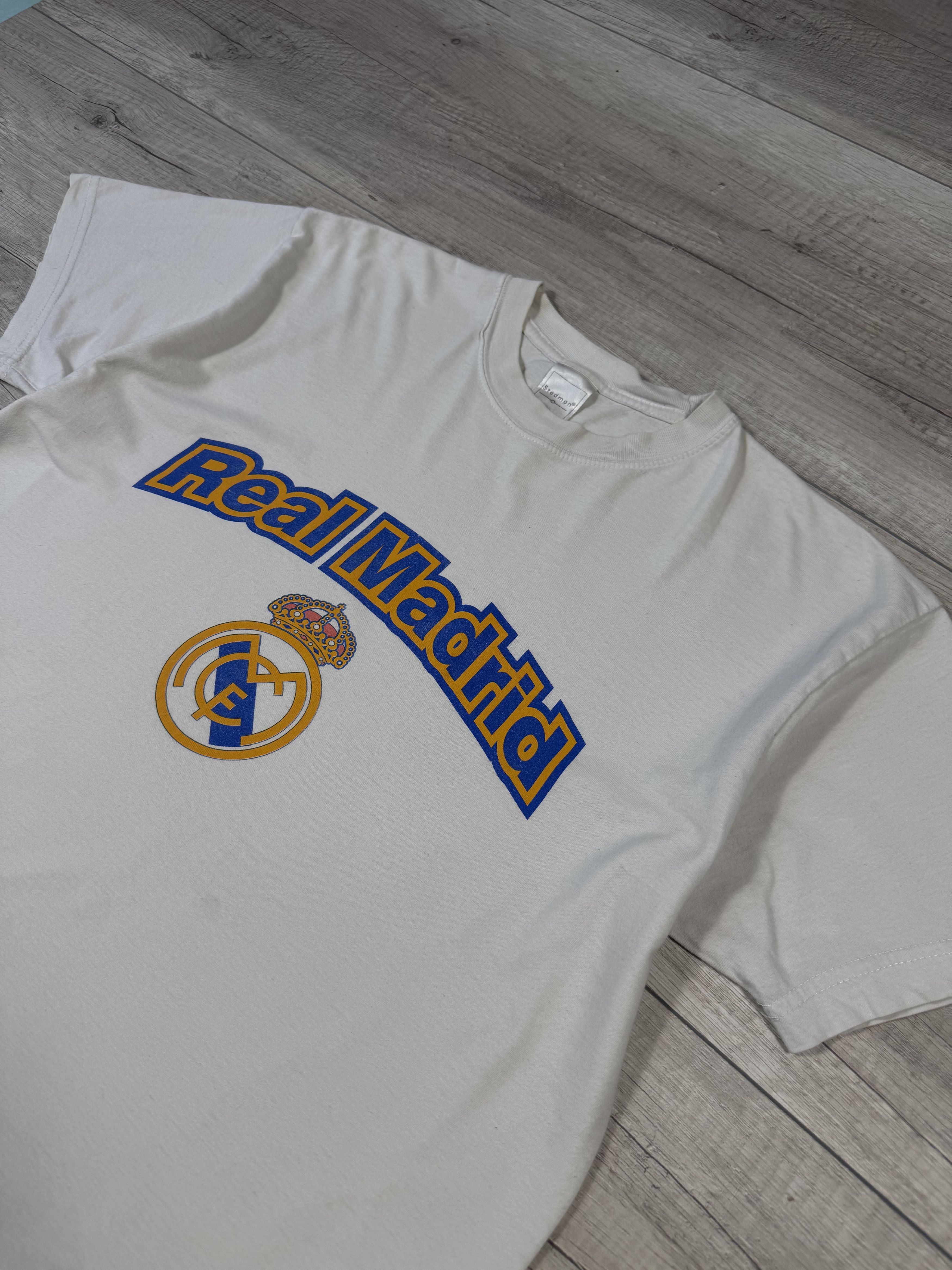 Vintage Crazy Vintage Real Madrid Beckham Y2K Soccer T Shirt Size US M / EU 48-50 / 2 - 2 Thumbnail
