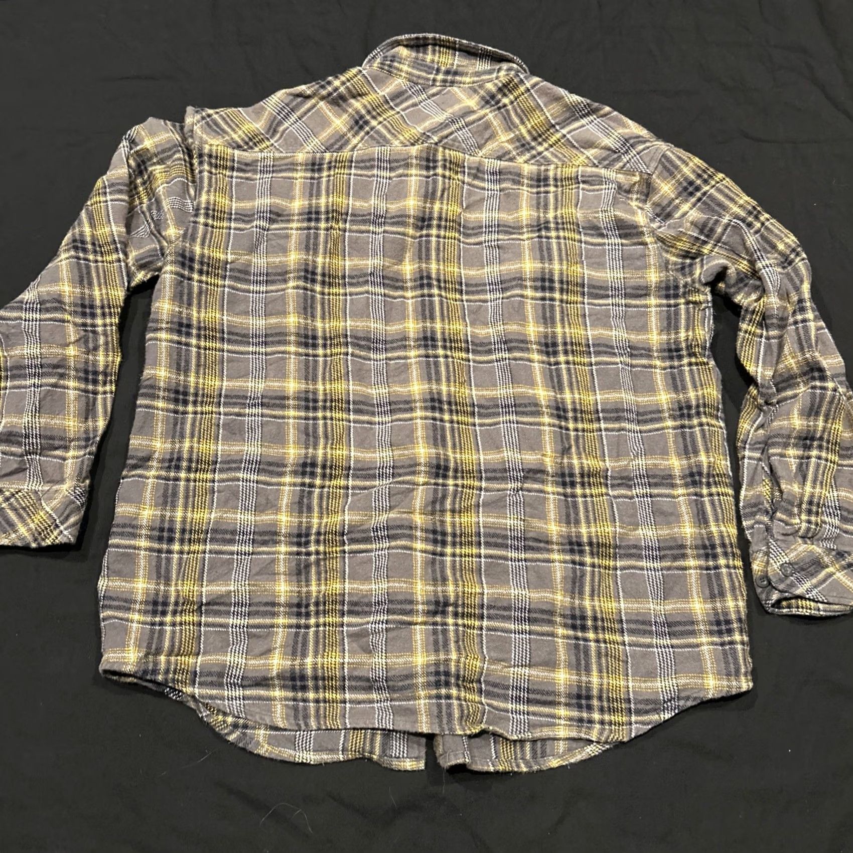 Dickies Dickies Shirt Mens 2XL Gray Plaid Flannel Button Long Sleeve Workwear A49 Size US XXL / EU 58 / 5 - 3 Thumbnail