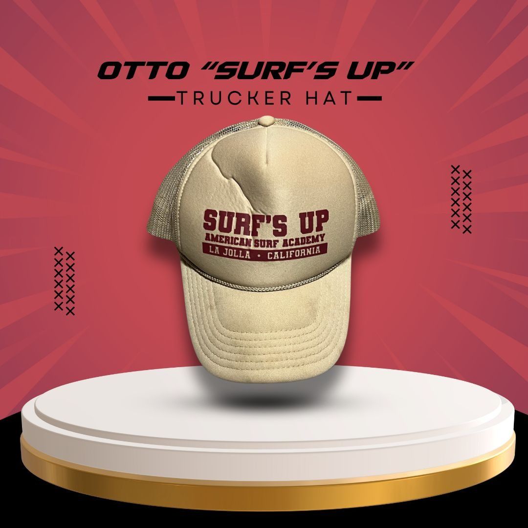 Otto Otto "Surfs Up" American Surf Academy La Jolla Trucker Hat B Size ONE SIZE - 1 Thumbnail