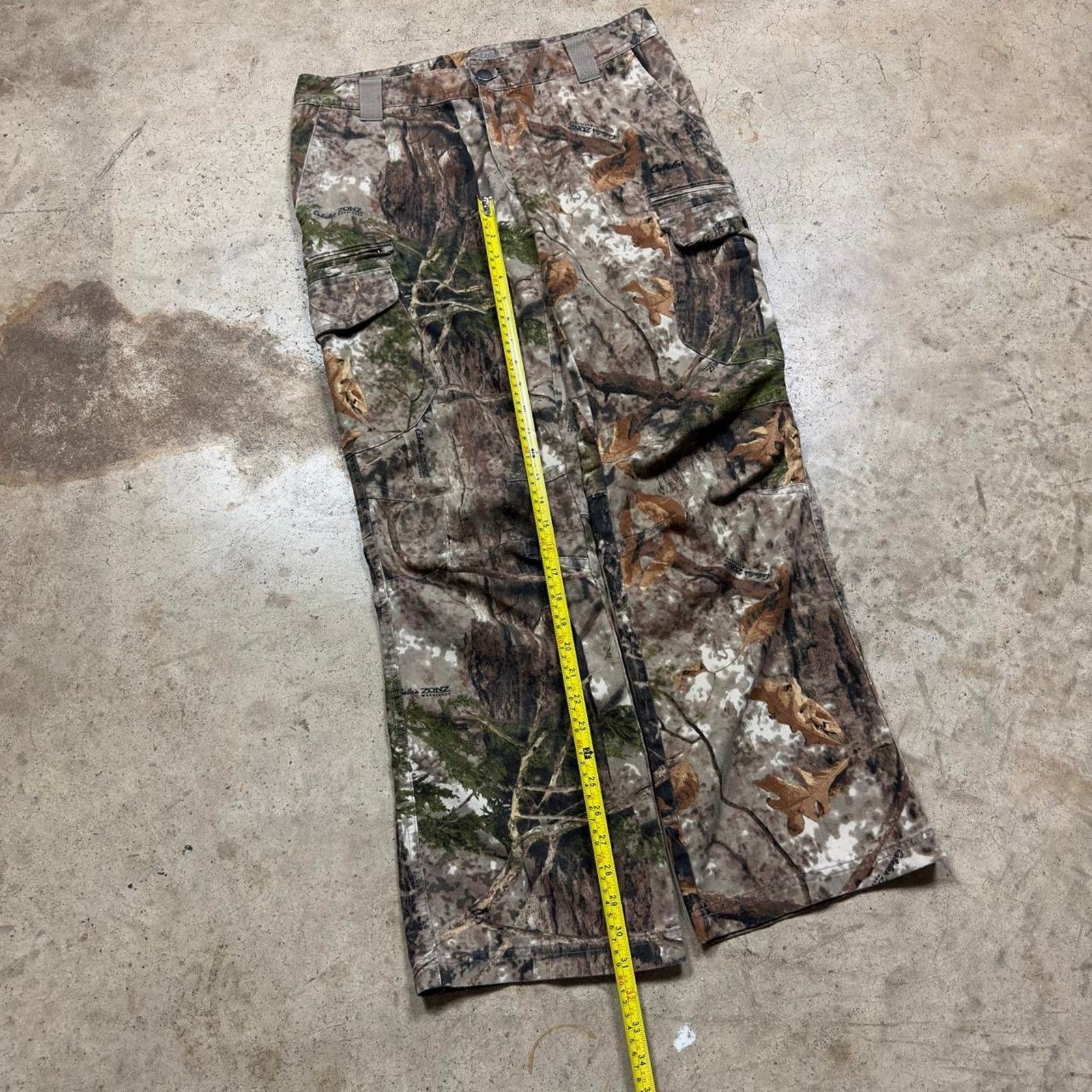 Mossy Oaks × Realtree Y2K Camouflage RealTree Cabelas Low Rise Baggy Cargo Pants Size US 31 - 5 Thumbnail