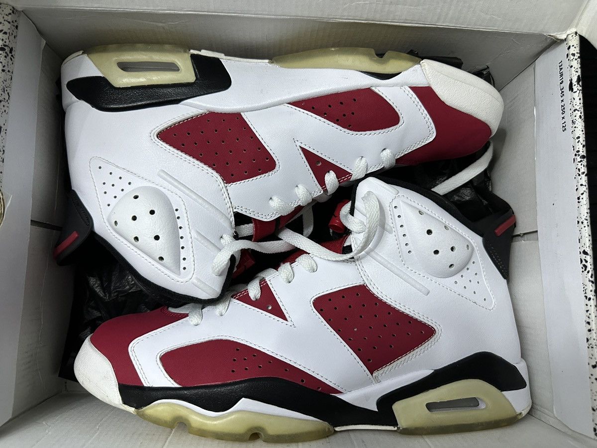 Jordan Brand × Nike 2008 Nike Air Jordan VI 6 Carmine CDP Size US 10.5 / EU 43-44 - 1 Thumbnail