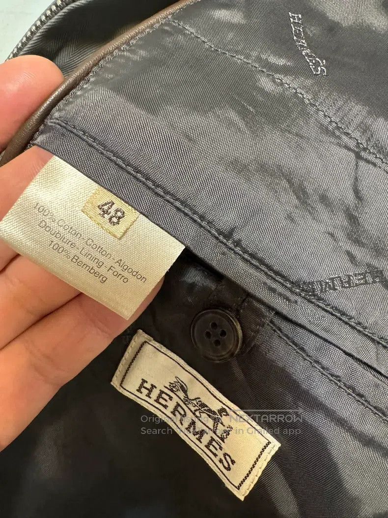 Hermes Hermes Jacket with inner leather patchwork, natural luster Size US M / EU 48-50 / 2 - 5 Thumbnail