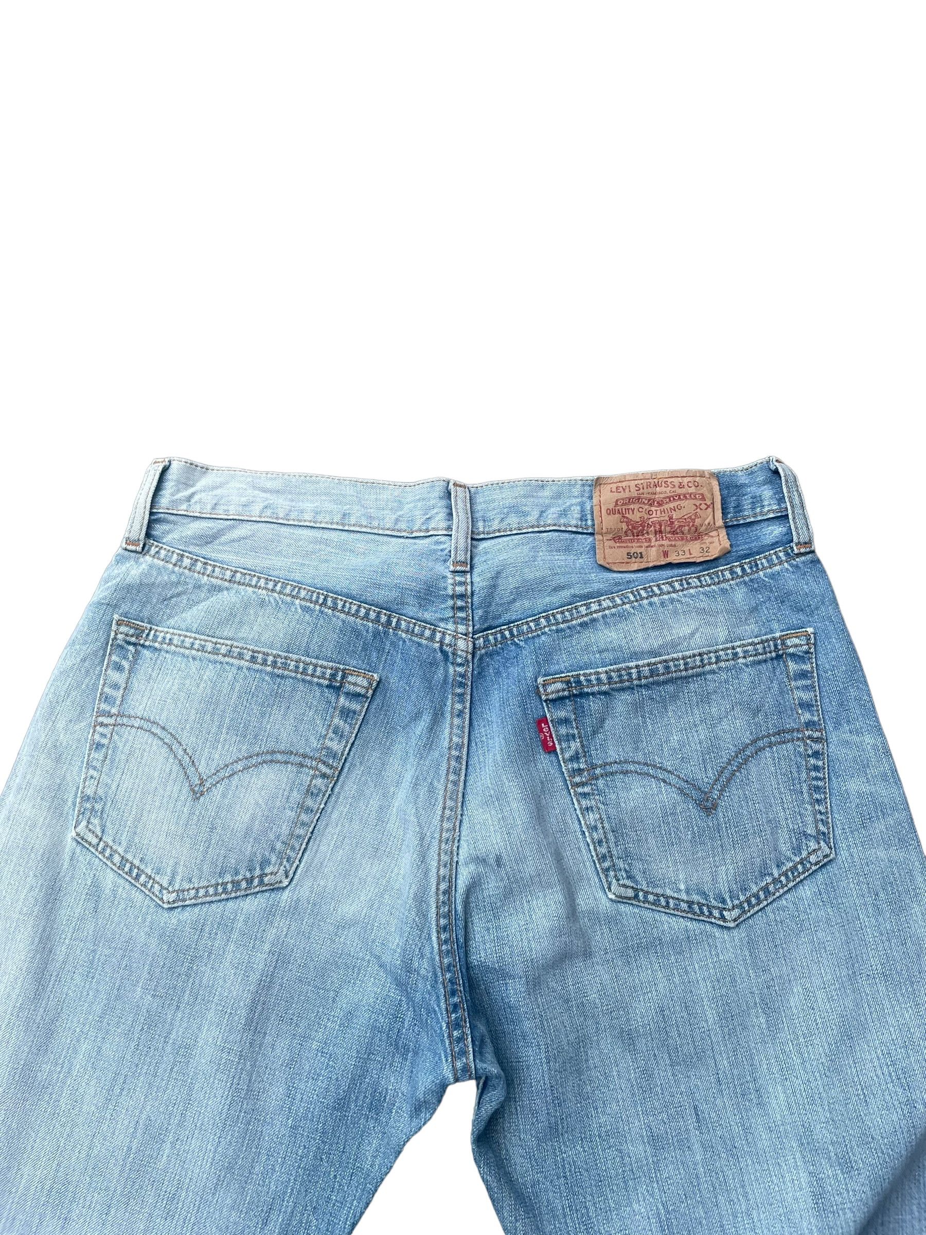 Levi's Vintage Levis 501 e 2005 Light Wash Blue Size US 32 / EU 48 - 5 Thumbnail