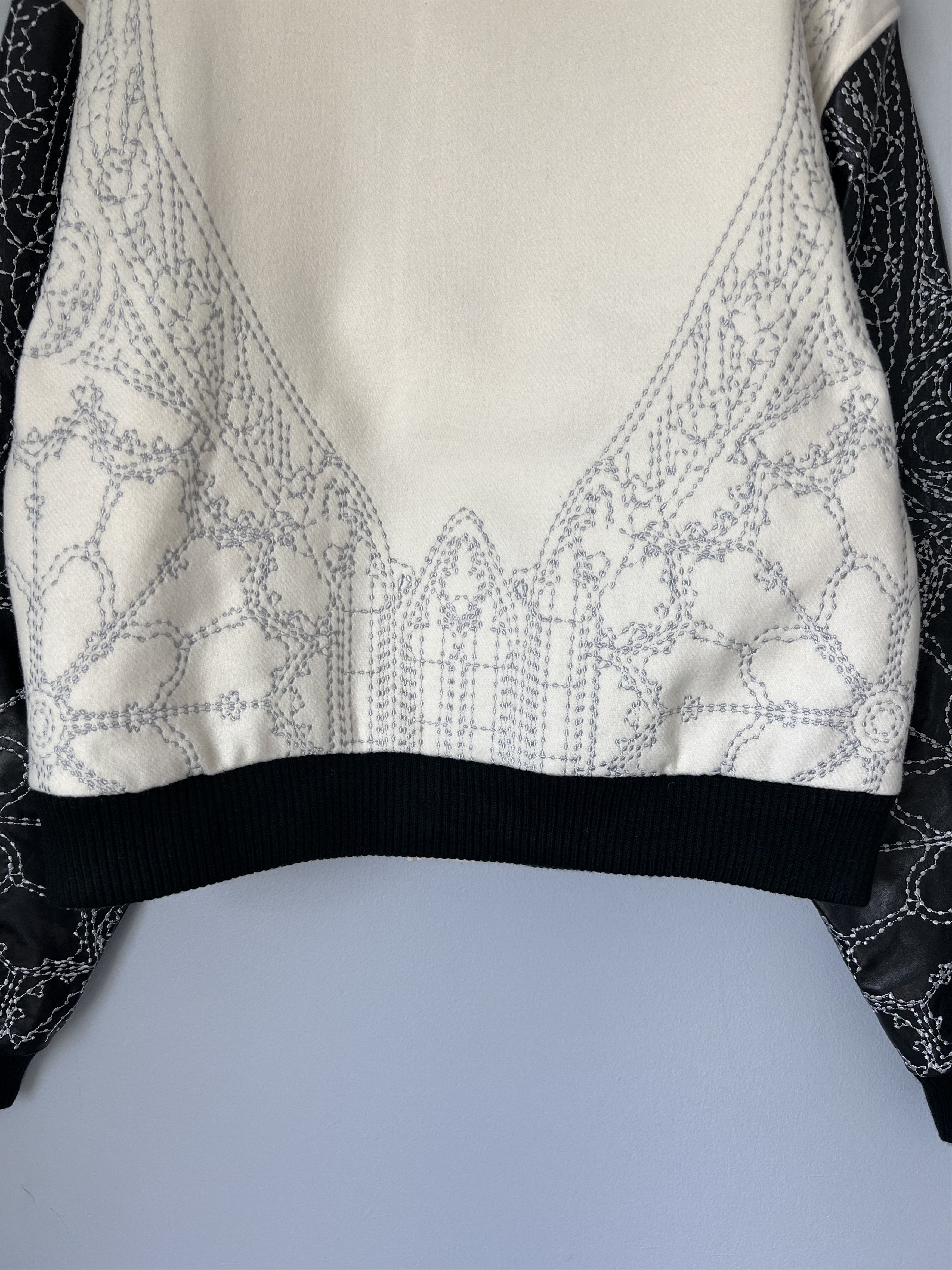 Who Decides War Who Decides War Notre Dame Varsity Jacket in White Size US XL / EU 56 / 4 - 7 Thumbnail