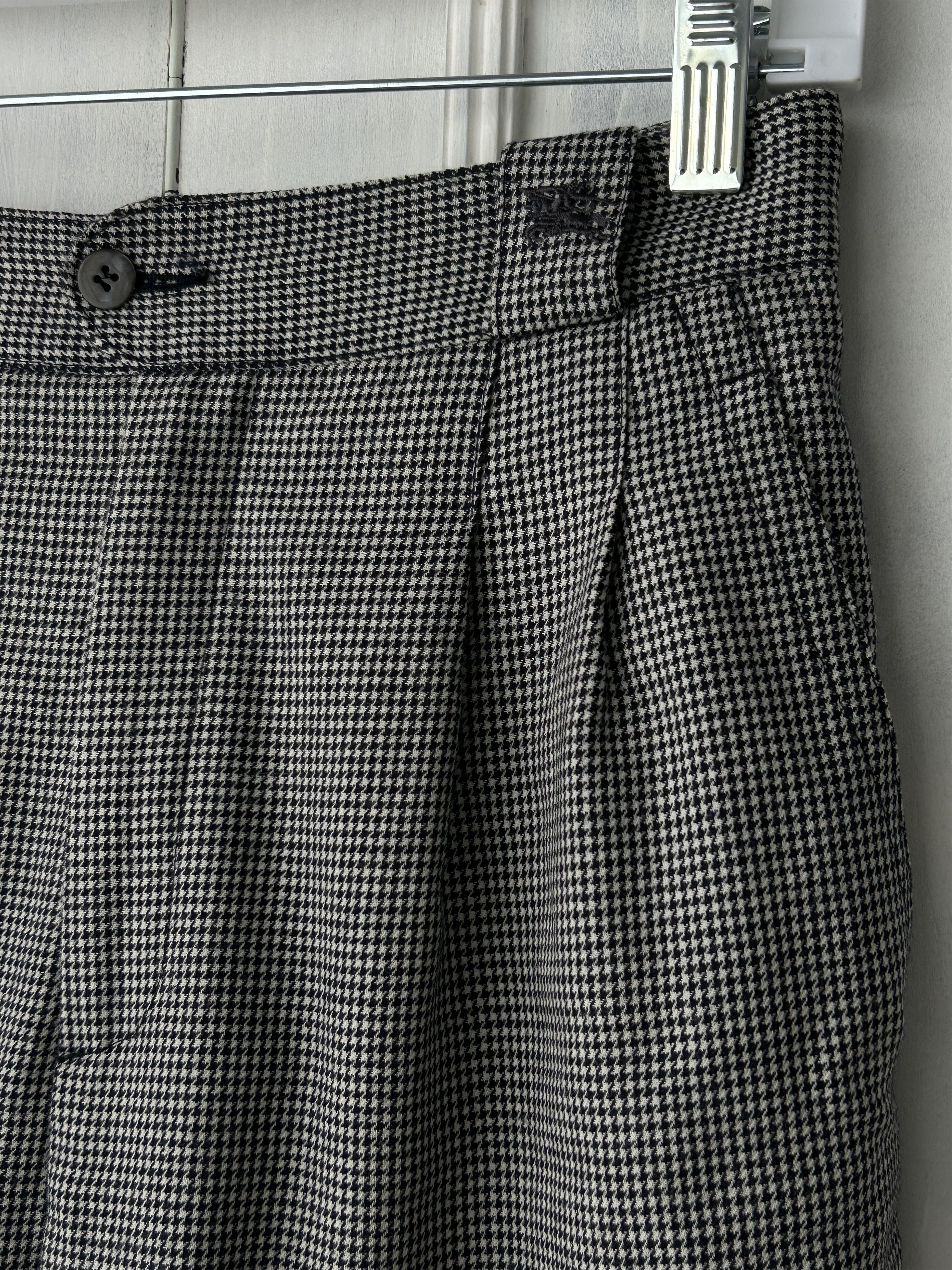 Burberry Burberrys of London Houndstooth Wool Trousers Size 30" / US 8 / IT 44 - 4 Thumbnail