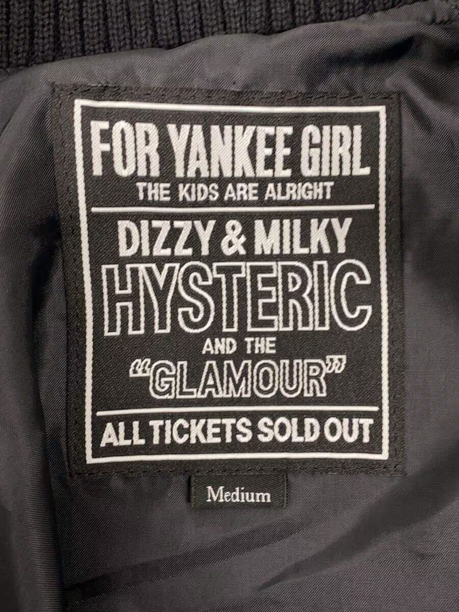 Hysteric Glamour Hysteric Glm HG Reward Emb Wool Stadium Jkt Black Size US M / EU 48-50 / 2 - 3 Thumbnail