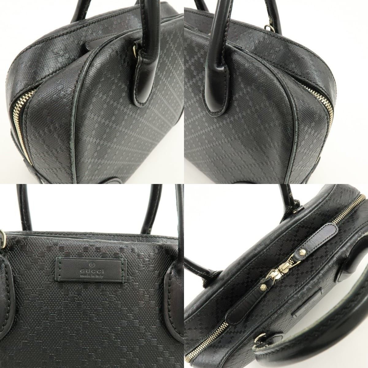Gucci Gucci Diamante Leather Shoulder Bag Black Size ONE SIZE - 6 Thumbnail
