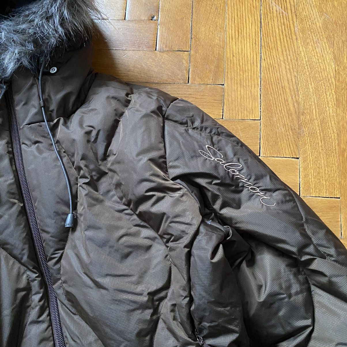 Salomon SALOMON Y2K BROWN DOWN PUFFER JACKET Size M / US 6-8 / IT 42-44 - 3 Thumbnail