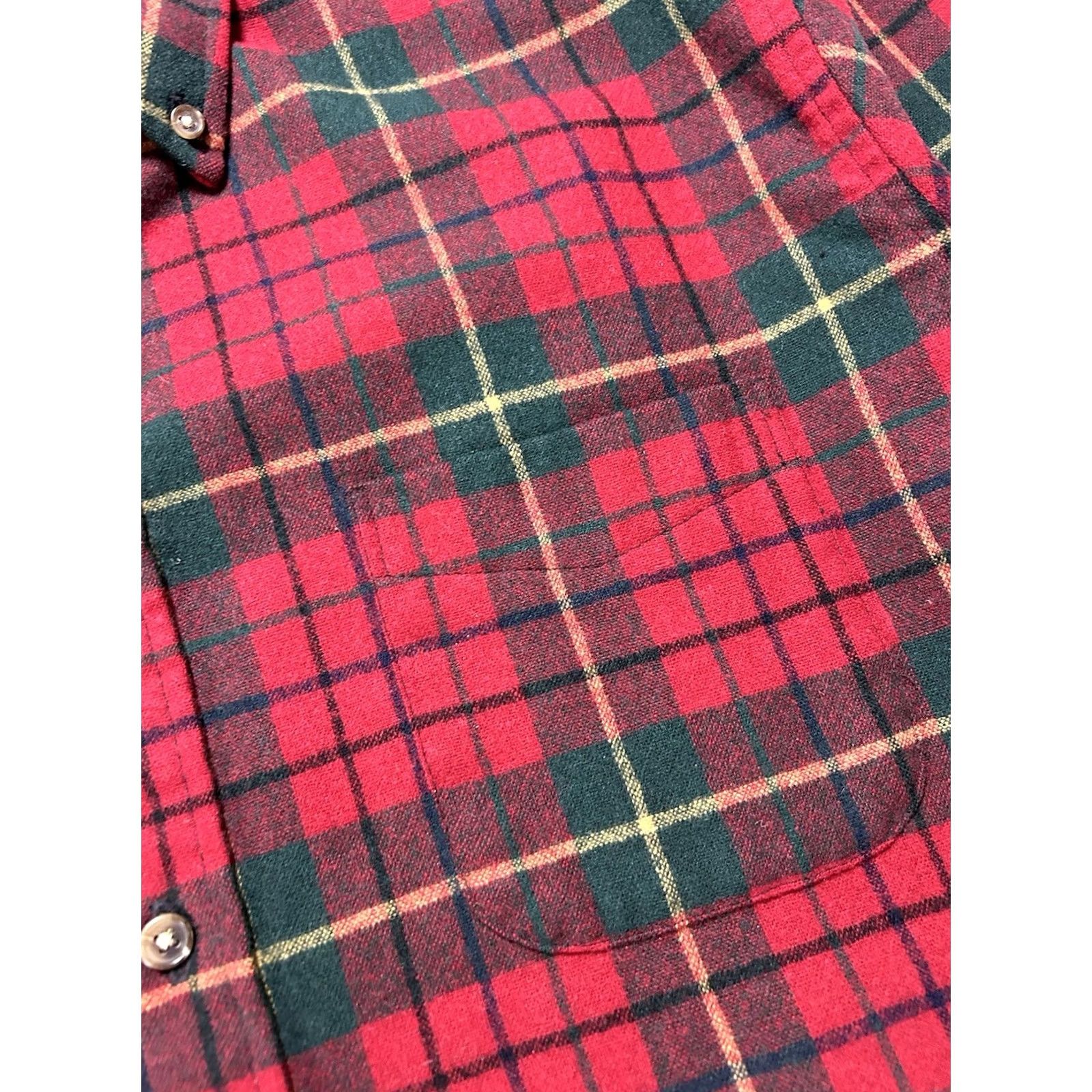 Pendleton VINTAGE Pendleton Plaid Fireside Shirt Button Down Flannel Large Red Green Wool Mens Size US L / EU 52-54 / 3 - 6 Thumbnail