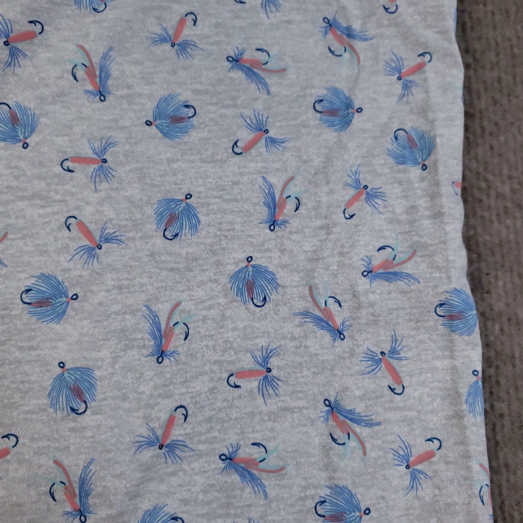 Southern Tide Southern Tide Shirt Mens Medium Gray Fly Fishing Print Stretch Button Up Casual Size US M / EU 48-50 / 2 - 8 Thumbnail