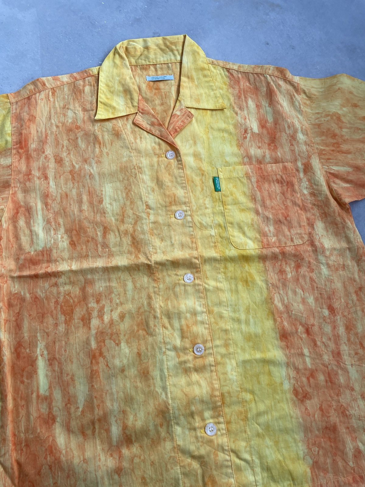 Benetton × United Colors Of Benetton BENETTON MARBLE SHIRT Size US L / EU 52-54 / 3 - 2 Thumbnail