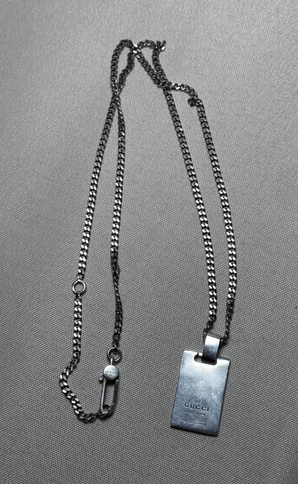 Gucci Gucci Diamantissima Pendant Charm Tag 925 Sterling Silver Size ONE SIZE - 6 Thumbnail