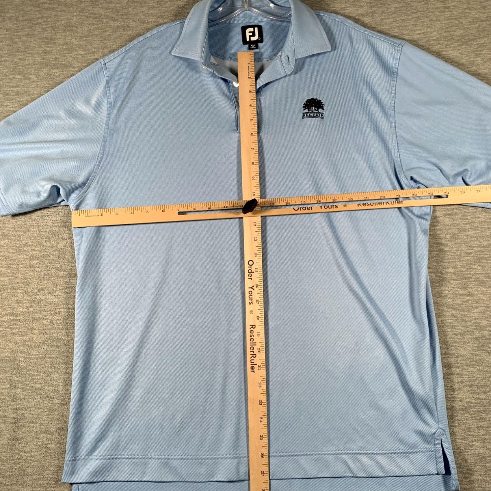 Footjoy FootJoy Polo Shirt Mens Large Blue Stripe Belfair Golf Performance Top Size US L / EU 52-54 / 3 - 7 Thumbnail