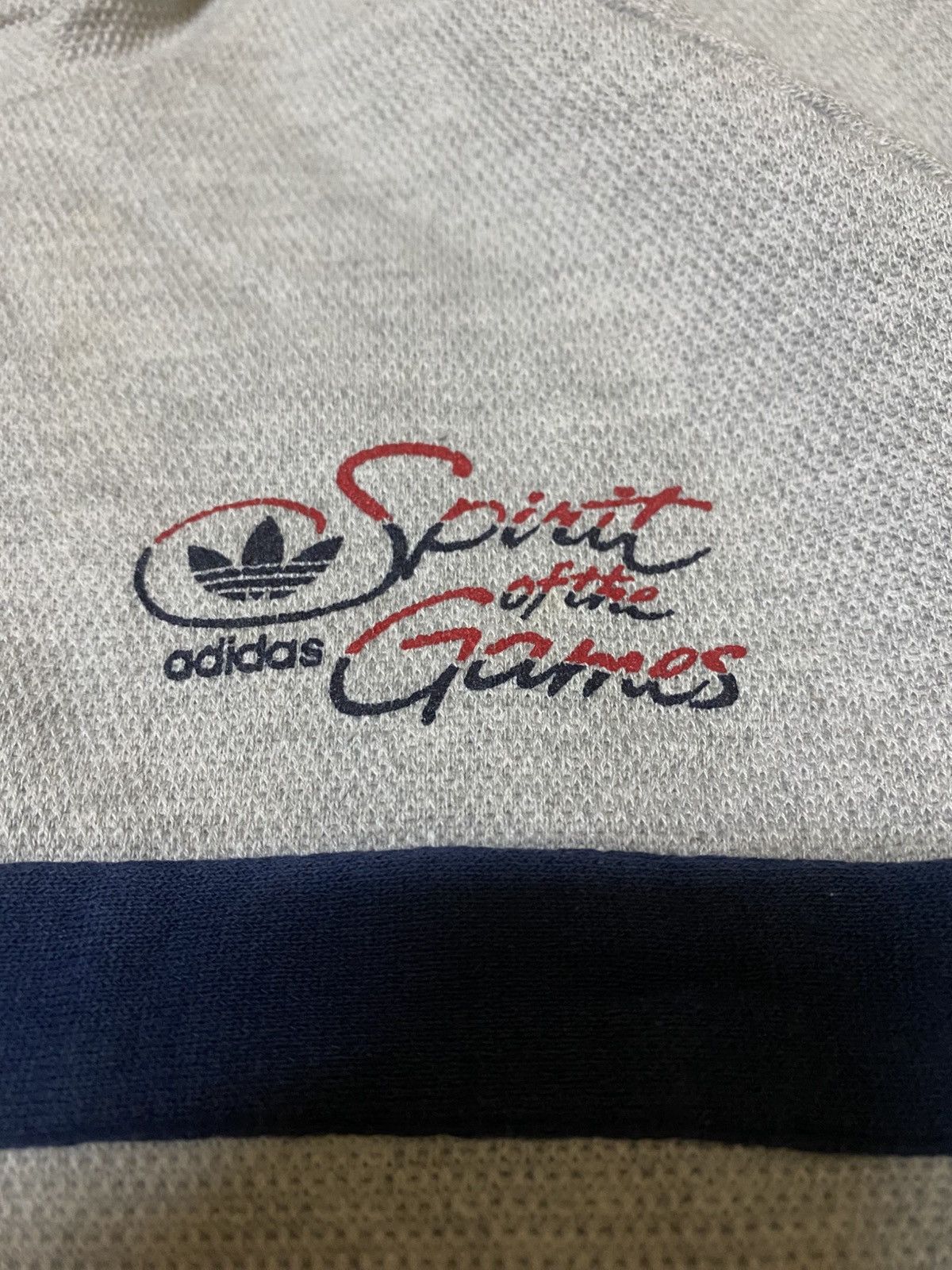 Adidas Vtg 80s Adidas Trefoil Spirit Of The Games Hoodie Sweater Size US M / EU 48-50 / 2 - 6 Thumbnail