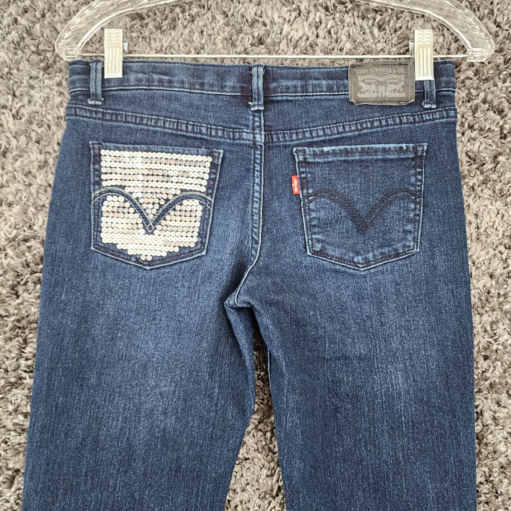 Levi's Levi's 710 Jeans Womens Dark Wash Super Skinny Blue Size 14 Size 36" / US 14 / IT 50 - 7 Thumbnail