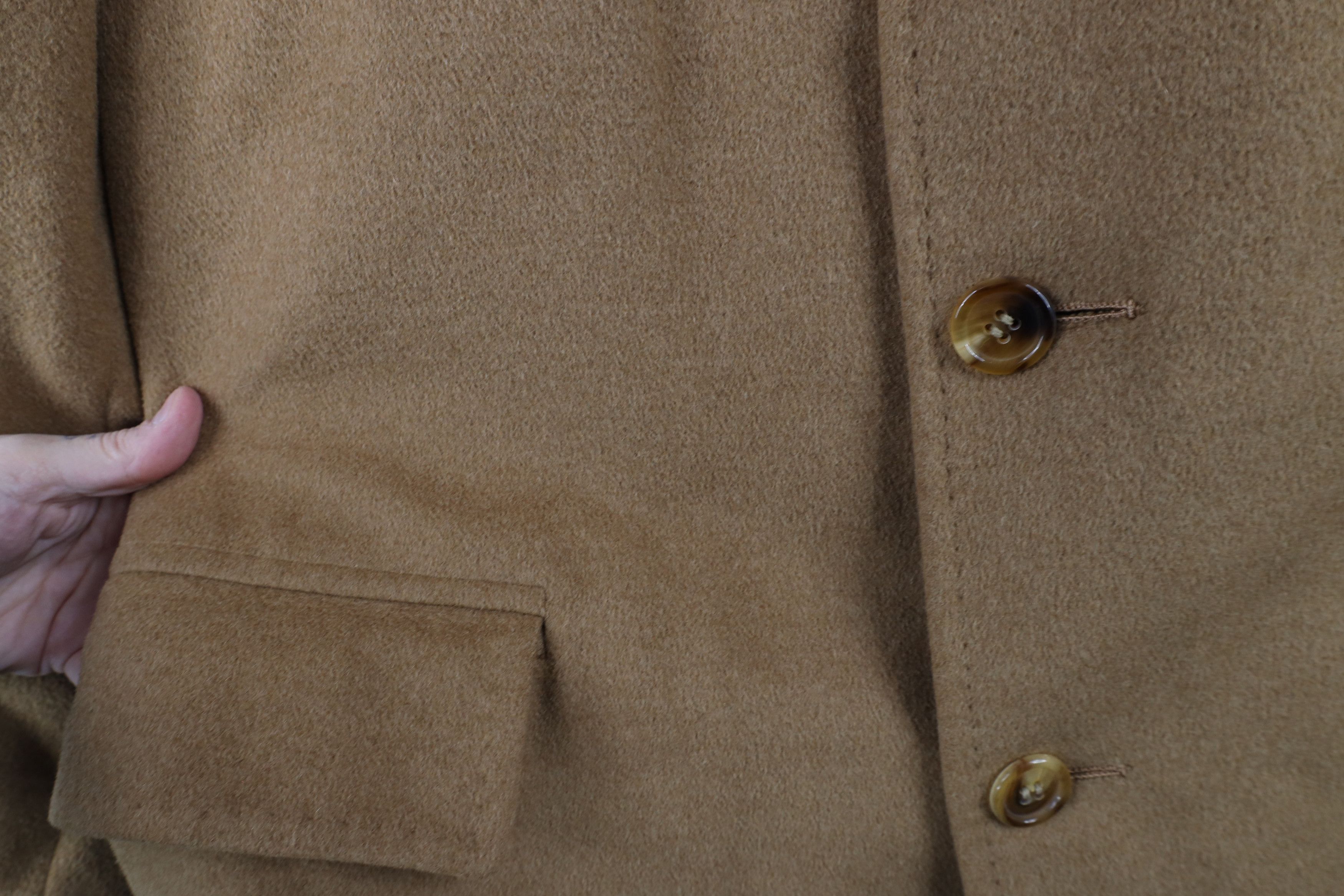 Vintage Vintage 70s Streetwear Alpacuna Overcoat Jacket Beige USA Size US L / EU 52-54 / 3 - 8 Thumbnail