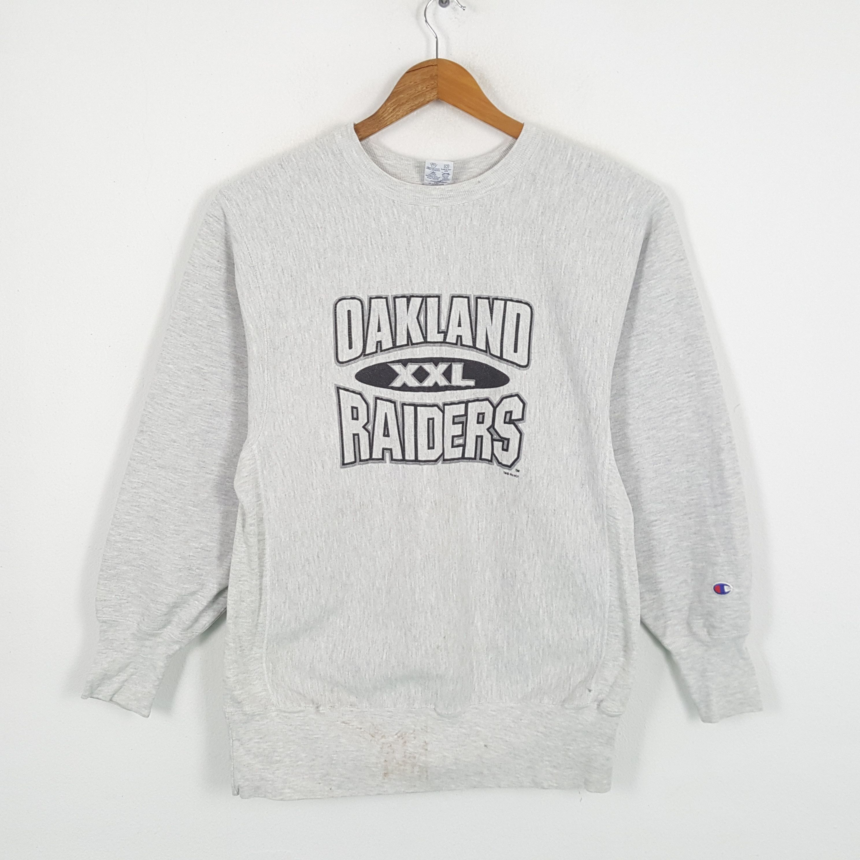 NFL × Vintage Vintage OAKLAND RAIDERS Reverse Weave Champion Sweatshirt Size US L / EU 52-54 / 3 - 1 Thumbnail