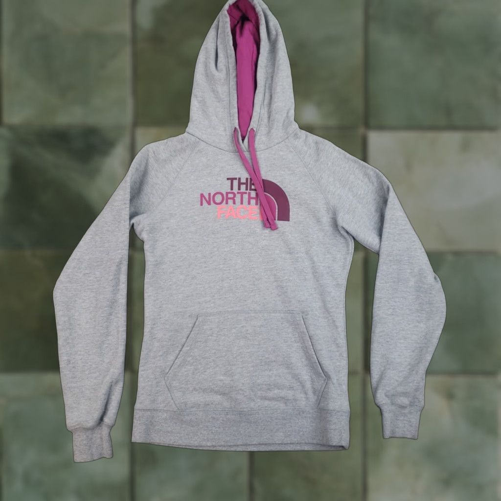 The North Face The North Face Hoodie Womens Small Gray Purple Pullover Hooded Long Sleeve Size S / US 4 / IT 40 - 1 Thumbnail