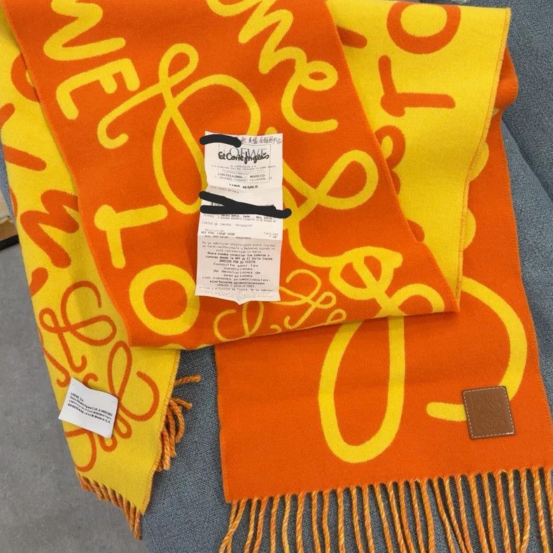 Loewe Loewe Double-Sided Alphabet Wool Scarf - dmc Size ONE SIZE - 1 Thumbnail