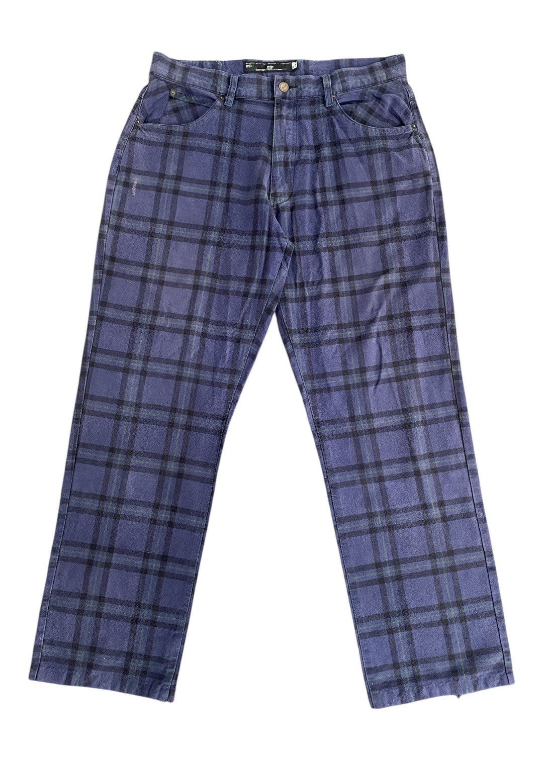Japanese Brand BrthBreath Plaid Tartan Pant Size US 35 - 1 Thumbnail