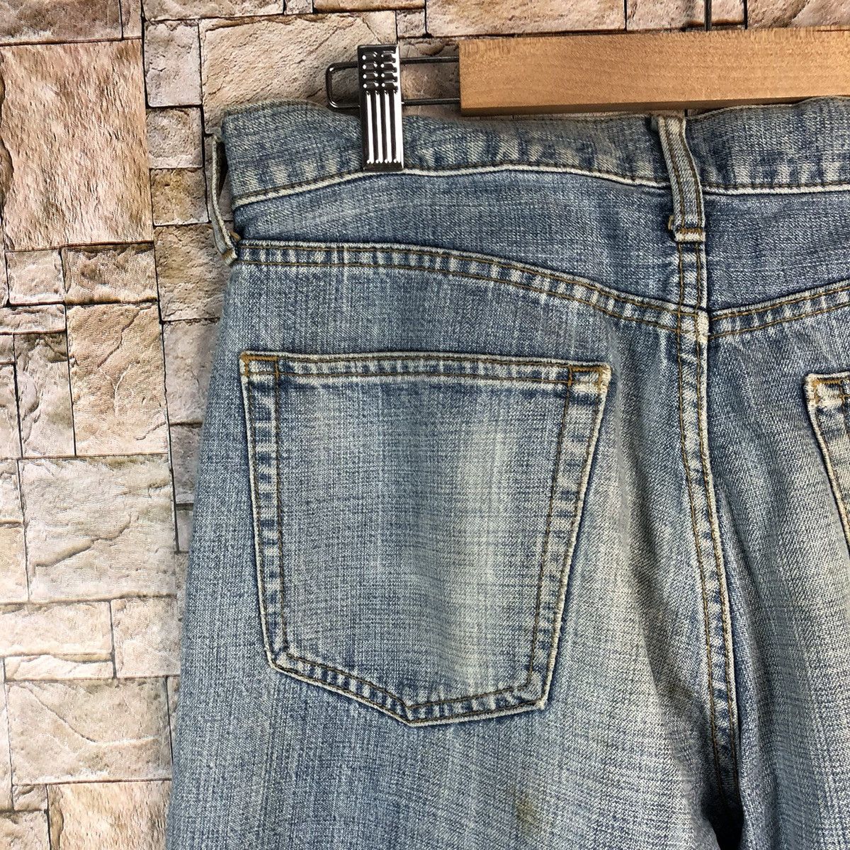 Japanese Brand Uniqlo japan vintage faded Blue Denim Pants #A955 Size US 30 / EU 46 - 16 Thumbnail