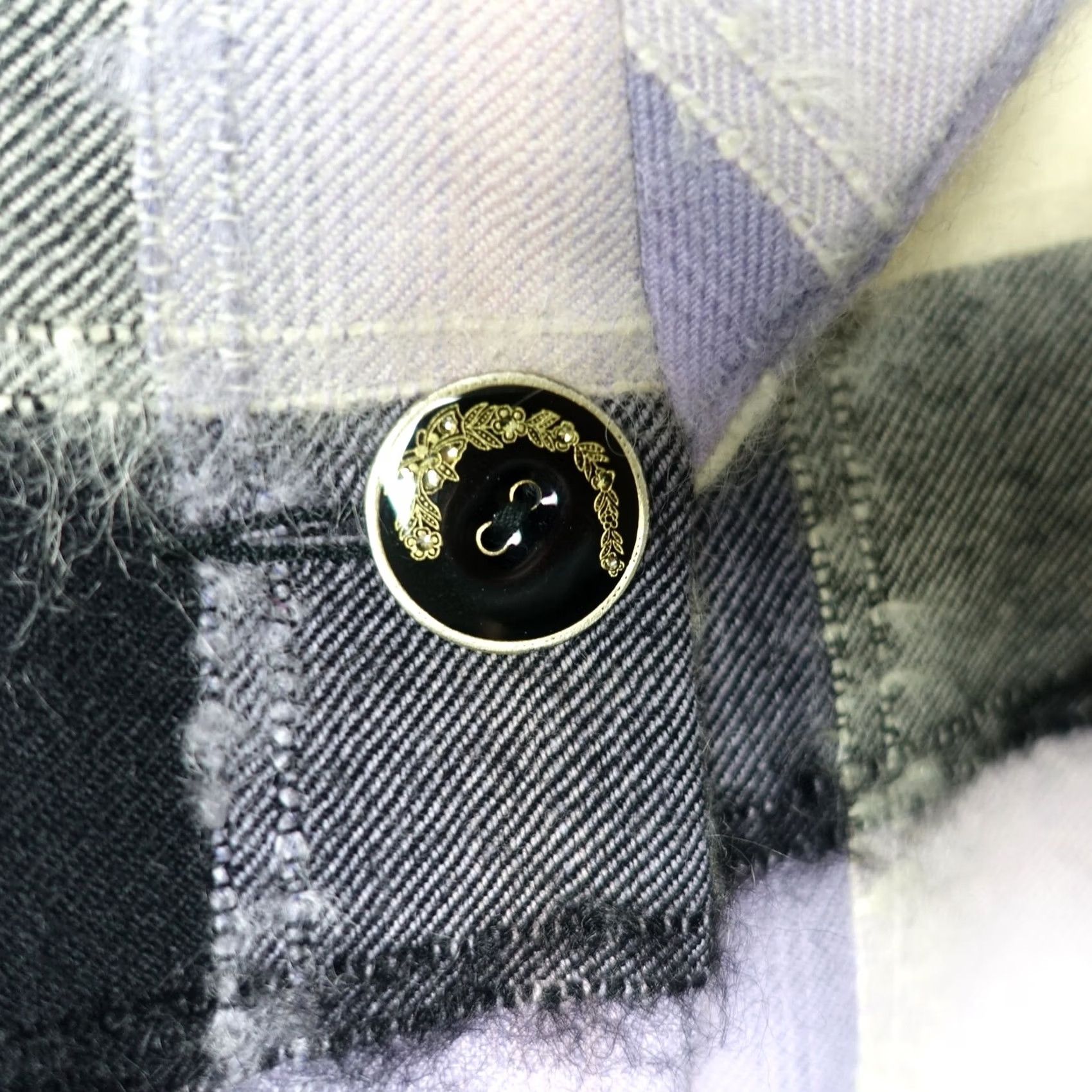 John Galliano VINTAGE John Galliano Blazer Womens 6 Wool Plaid 90s Designer Jacket Blazer Womens 6 Black Silk Lined Pattern Plaid Buttoned Coat Tailored, Mens? Size M / US 6-8 / IT 42-44 - 4 Thumbnail