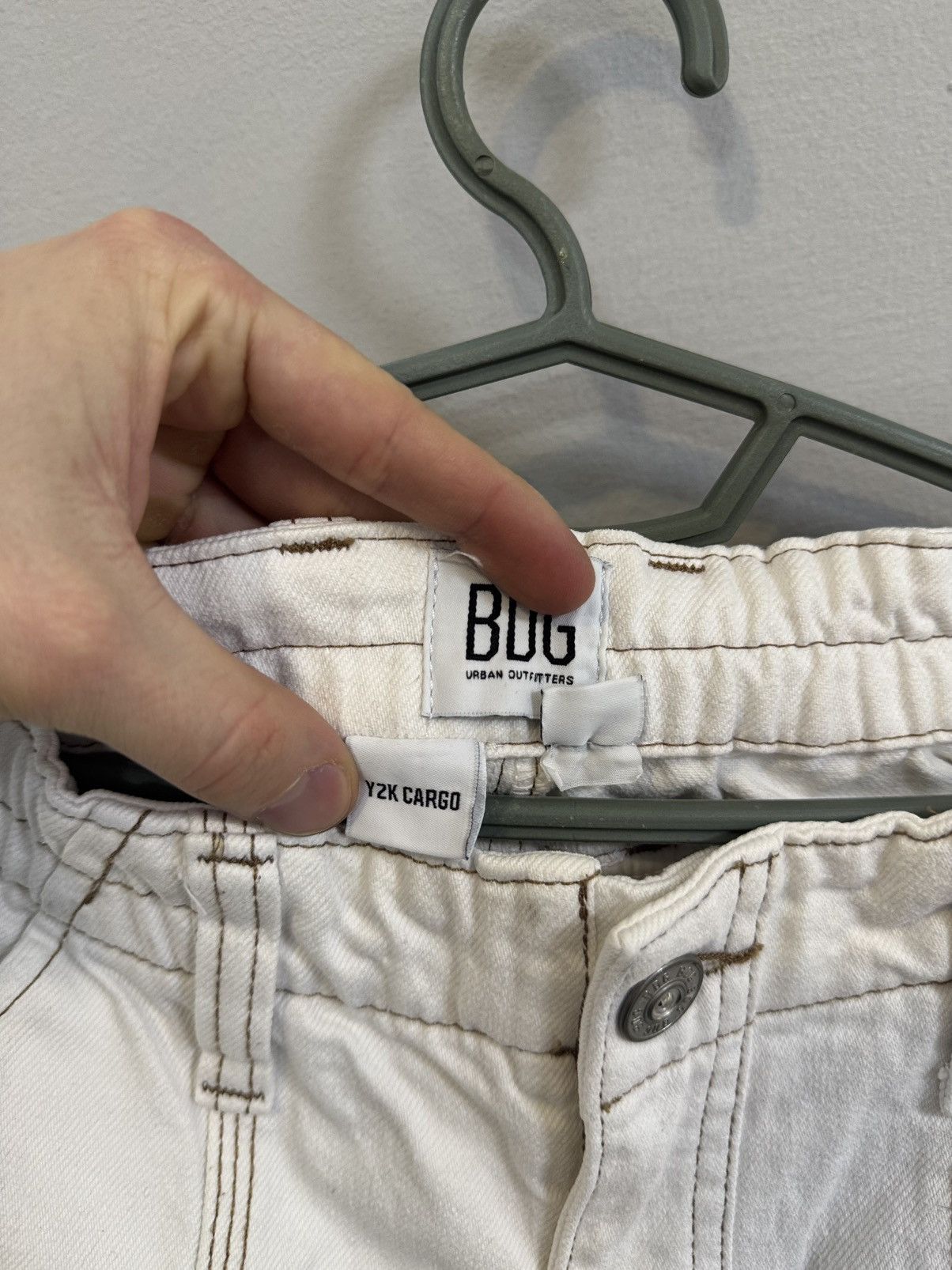 If Six Was Nine × Japanese Brand Vintage rare hype Carpenter double knee cargo pants jeans Size 29" - 2 Thumbnail