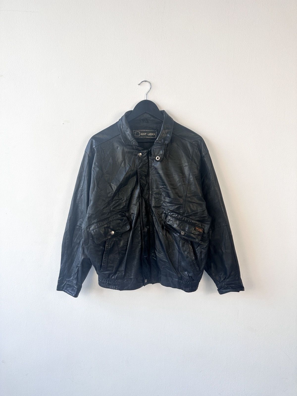 Leather Vintage Leather Bomber Jacket Size 50 MEcht Nappa Soft Size US M / EU 48-50 / 2 - 1 Thumbnail