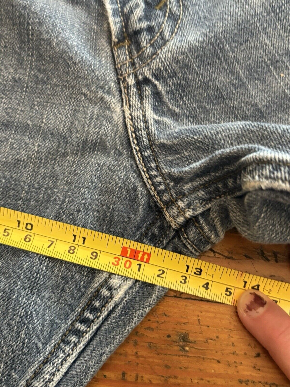 Levi's Levis 514 Jeans Distressed Mens 36x30 Blue Slim Straight Size US 36 / EU 52 - 5 Thumbnail