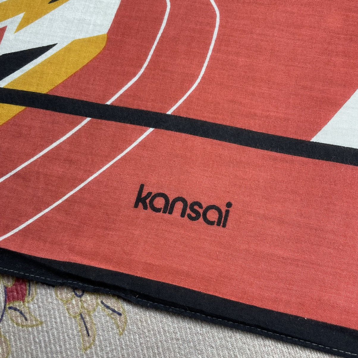 Kansai Yamamoto Rarely! Vintage Kansai Yamamoto BigFace Design Bandana/scarf Size ONE SIZE - 11 Thumbnail