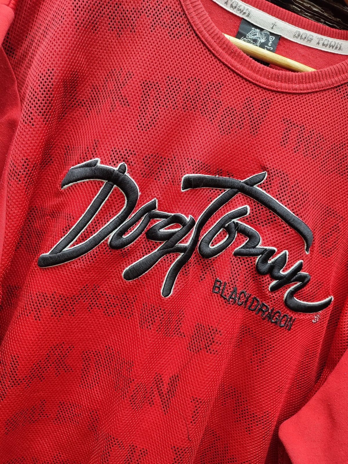 Dogtown × Japanese Brand Dogtown Black Dragon Mesh-Overlay Crewneck Bold Graphic Red Size US L / EU 52-54 / 3 - 3 Thumbnail