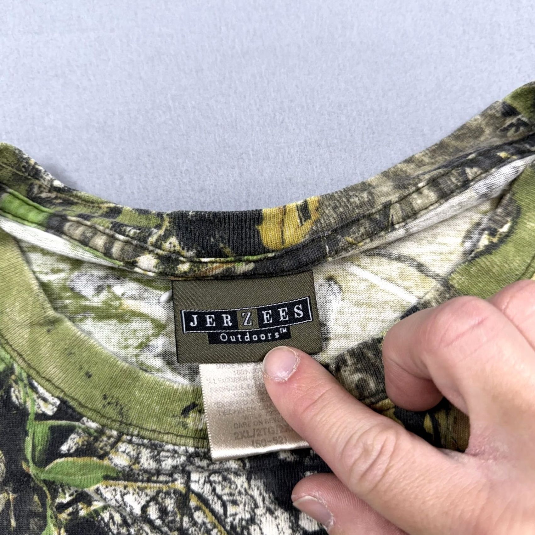Jerzees Jerzees Shirt Mens L Green Mossy Oak Obsession Camo Long Sleeve Hunting Tee Size US L / EU 52-54 / 3 - 3 Thumbnail