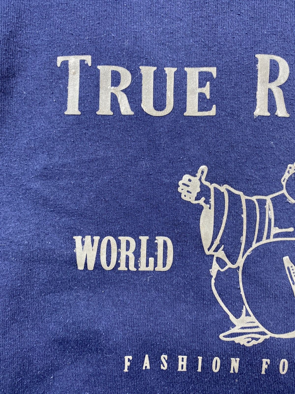 True Religion Mens True Religion Blue Sweatshirt Size Medium With Big Logo Size US M / EU 48-50 / 2 - 7 Thumbnail
