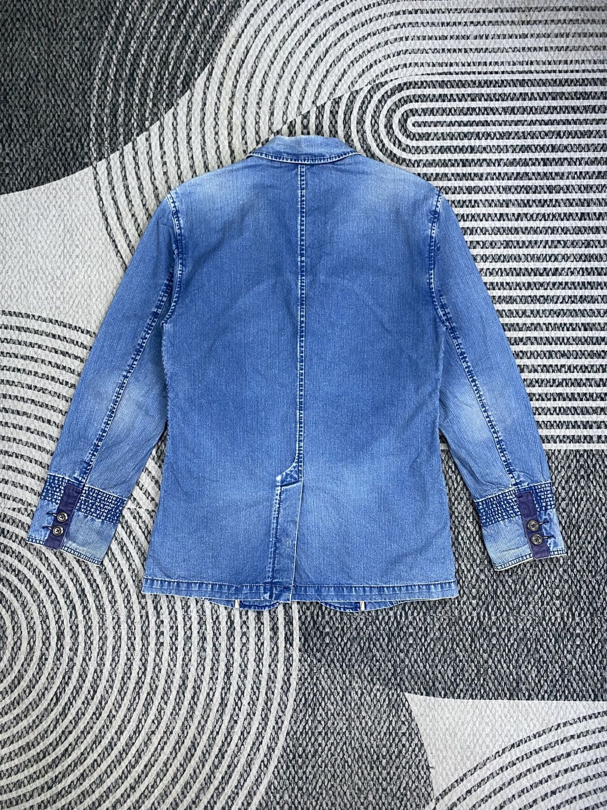 Gap Vintage Gap Denim Blue Wash Blazer Style Jacket Size US M / EU 48-50 / 2 - 2 Thumbnail