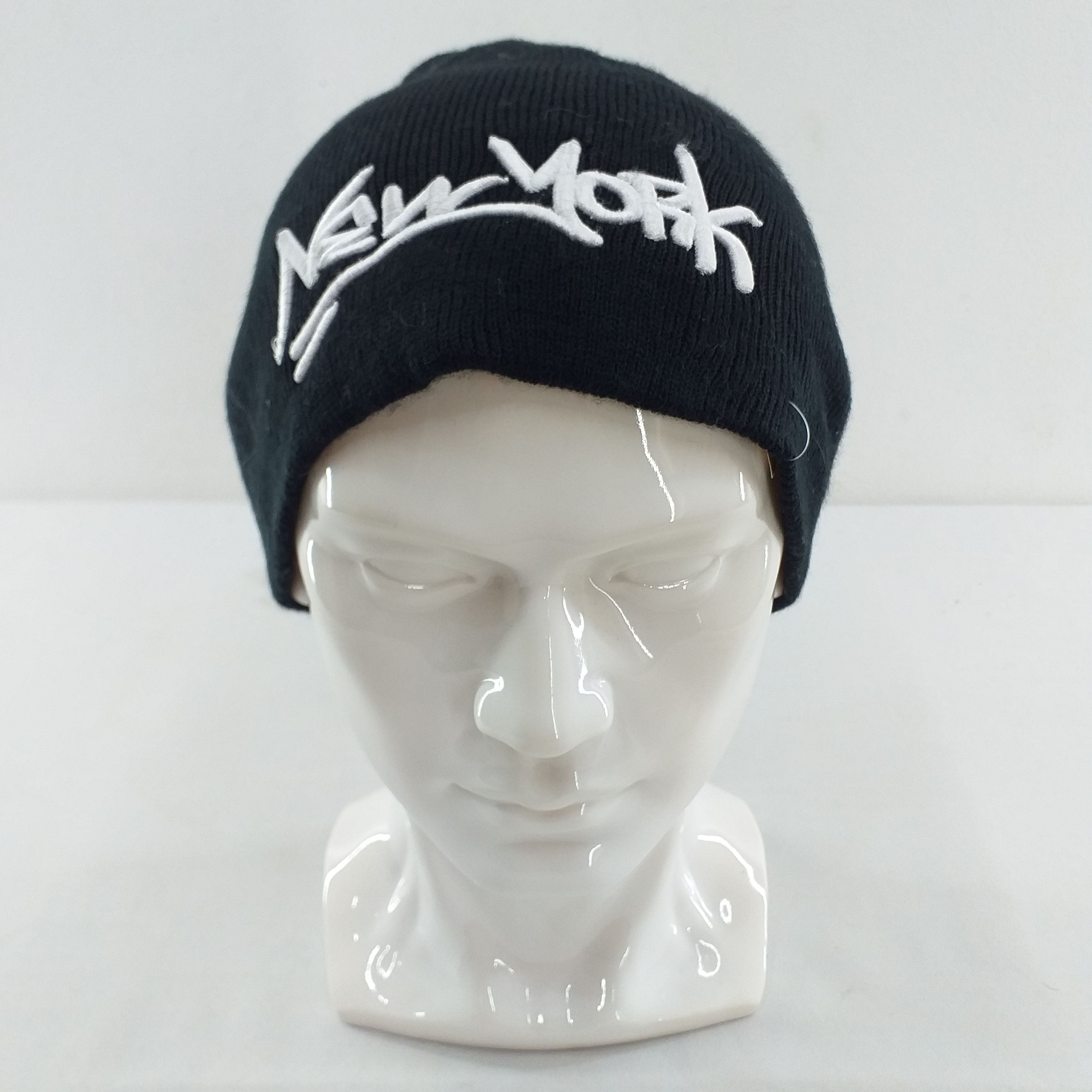 Japanese Brand New York Embroidery Spell Out Snow Cap Hat Beanie -BN085 Size ONE SIZE - 1 Thumbnail