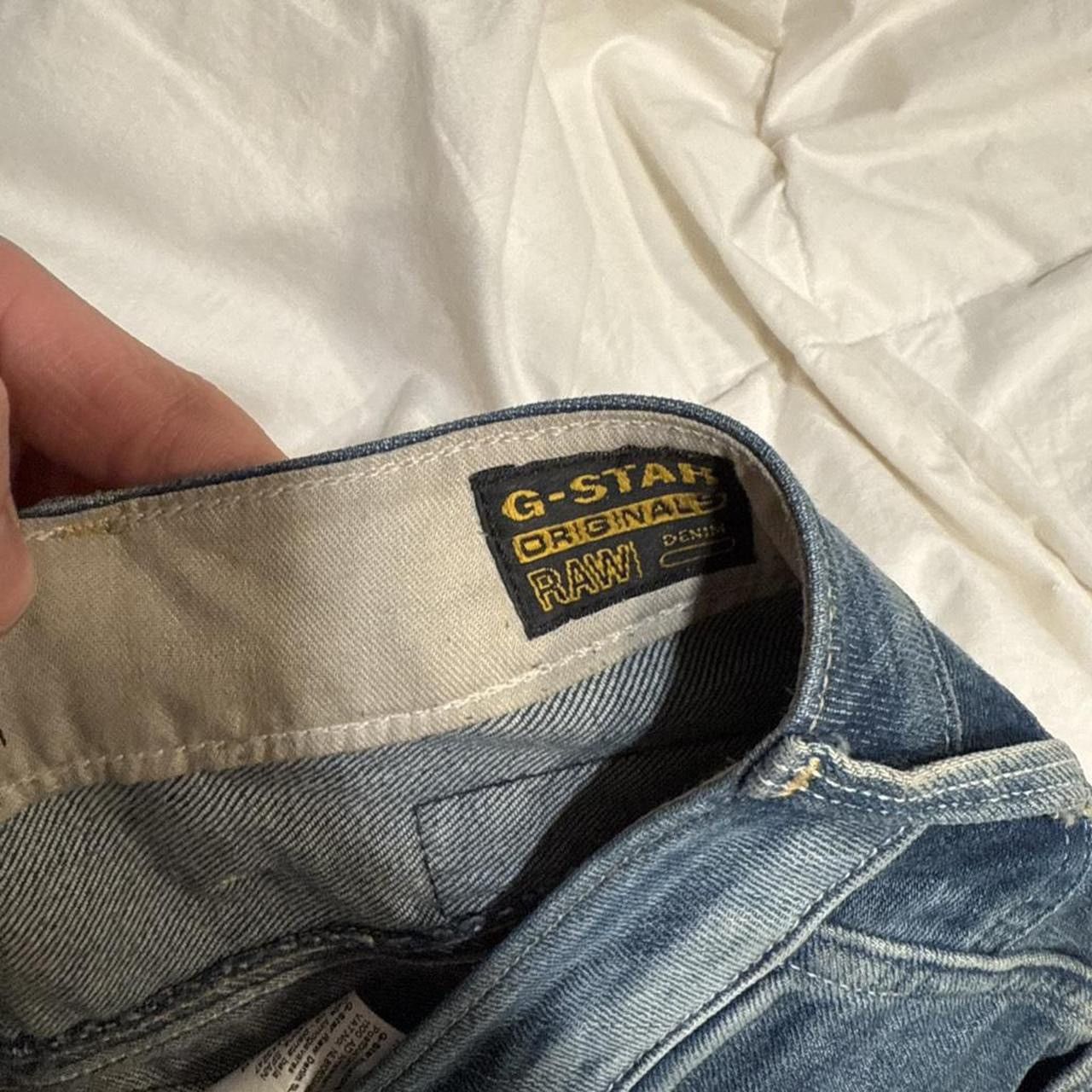G-Star G Star Raw 96 Buckle Faded Skinny Tapered Low Rise Jeans Size US 30 / EU 46 - 4 Thumbnail