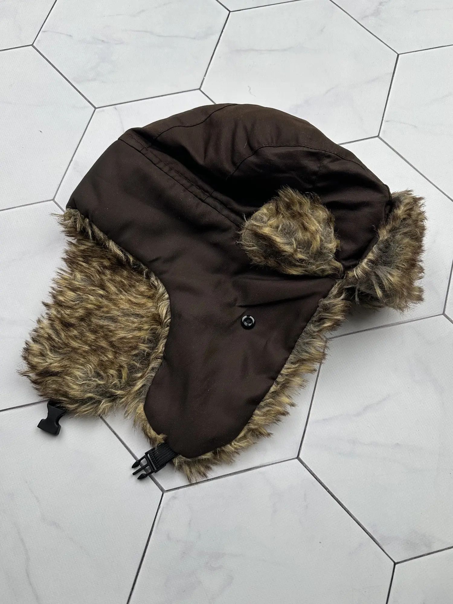 Vintage Vintage Faux Fur Ushanka Hat (B366)E2 Size ONE SIZE - 2 Thumbnail