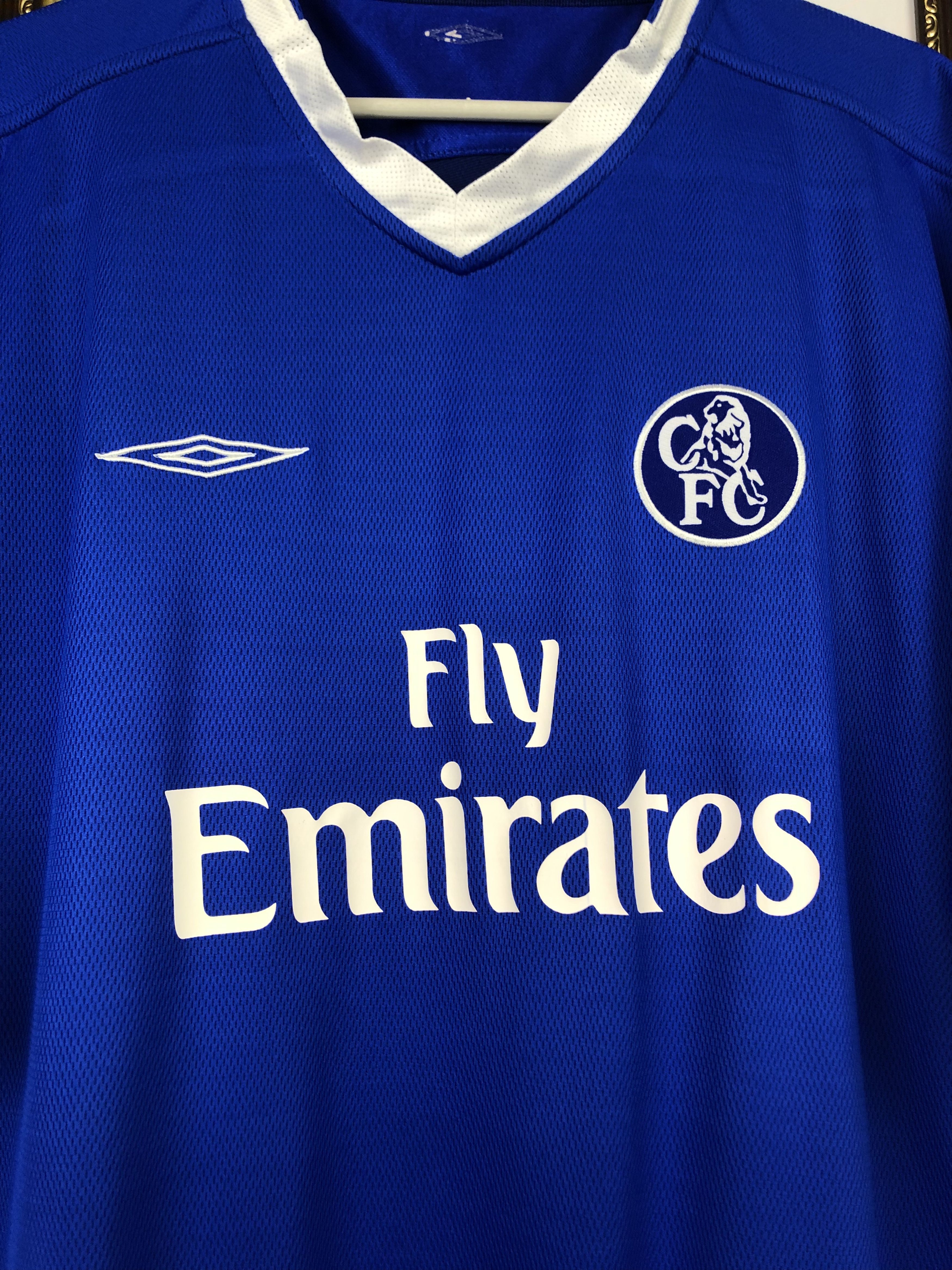 Vintage Chelsea Home football shirt 2003 Soccer Umbro Jersey Trikot Size US XL / EU 56 / 4 - 3 Thumbnail