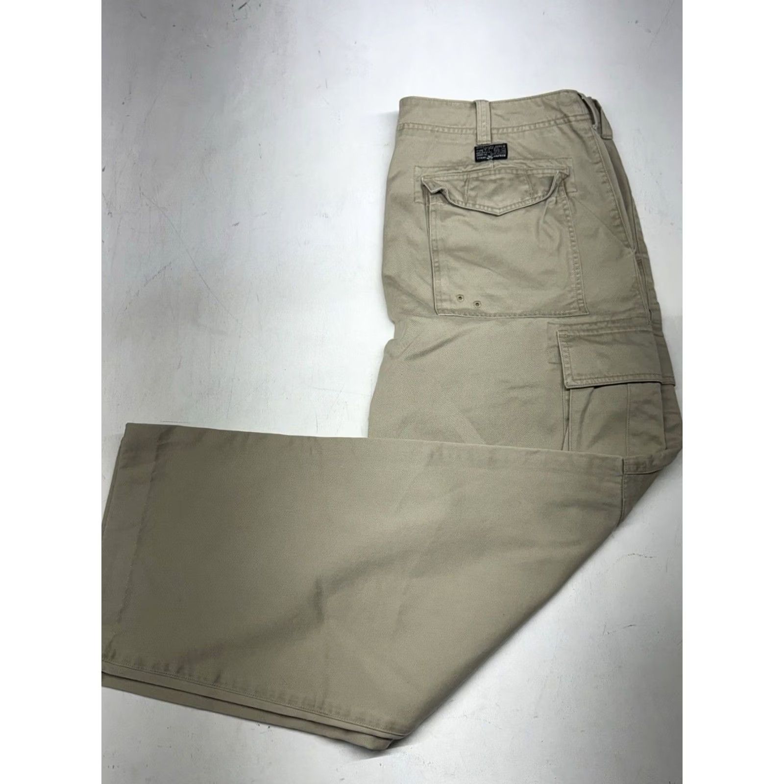 Tommy Hilfiger VINTAGE Tommy Hilfiger Cargo Pants Mens 38x29.5 Khaki Wide Leg Army Military T-1 Y2K Size US 38 / EU 54 - 2 Thumbnail