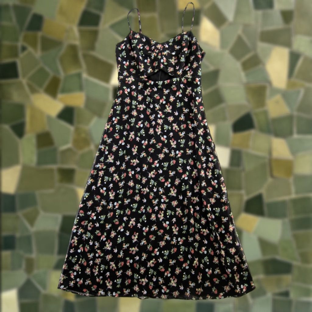 Bailey 44 Bailey 44 Black Floral Maxi Dress 4 Sleeveless Spaghetti Strap Long Sun Dress Women Vintage? Size S / US 4 / IT 40 - 1 Thumbnail
