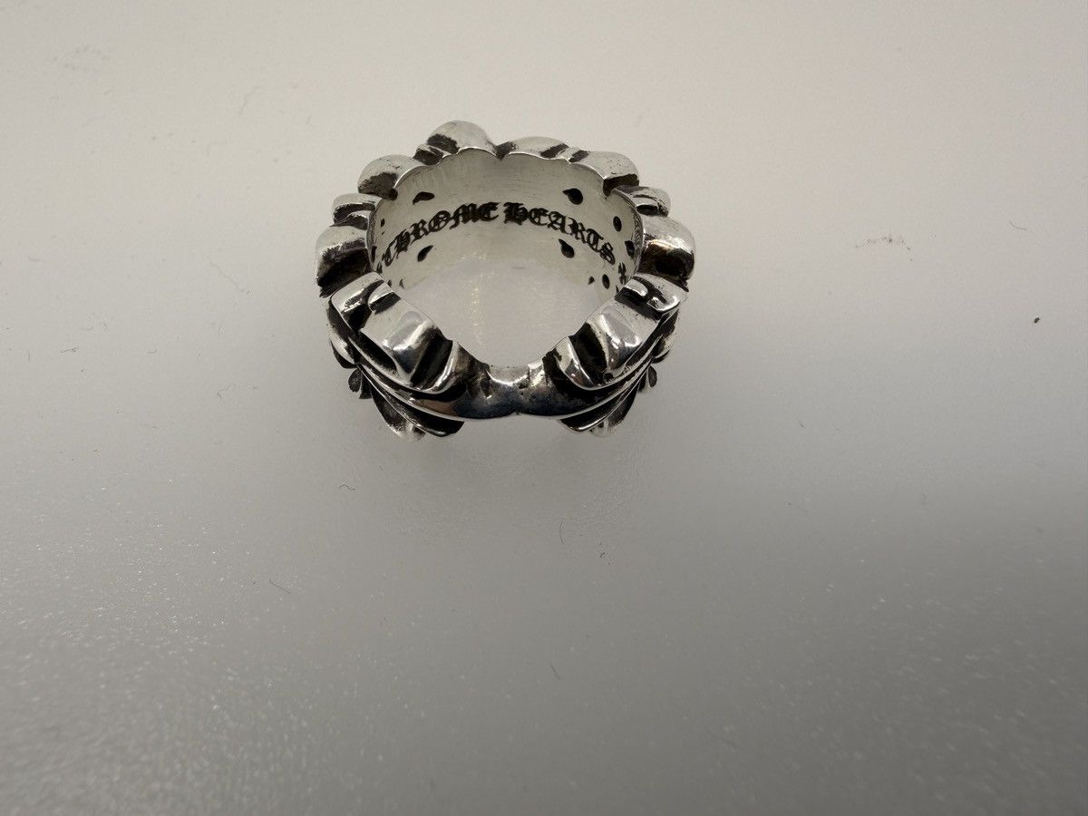 Chrome Hearts Chrome Hearts Double Floral Cross Heart Ring - size 7 Size ONE SIZE - 3 Thumbnail