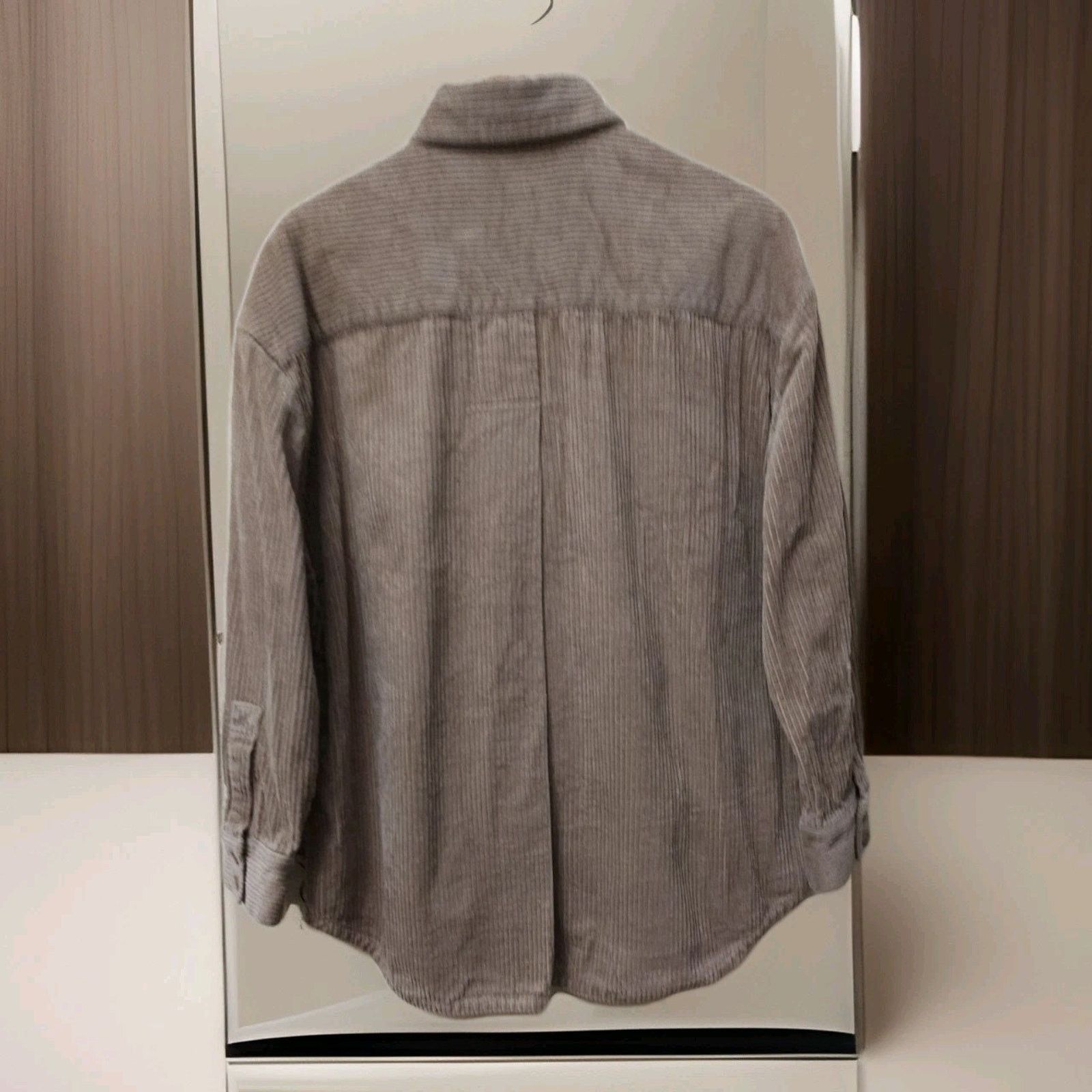 7115 by Szeki 7115 by Szeki Corduroy Long Sleev Button Shirt Jacket Brown Size S / US 4 / IT 40 - 3 Thumbnail