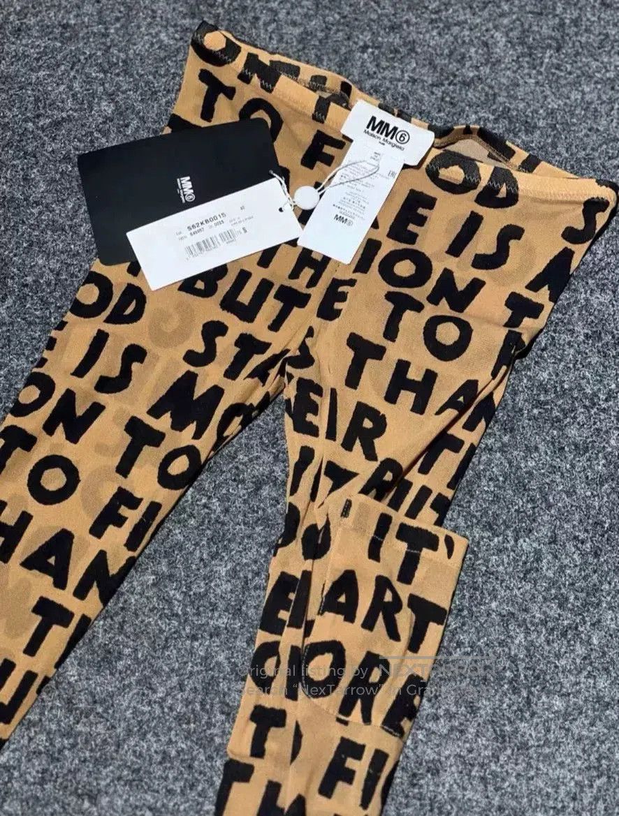 MM6 Maison Margiela MM6 Leopard Print Leggings. Size 24" / US 00 / IT 34 - 1 Thumbnail