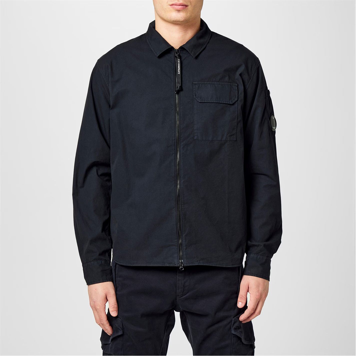 C.P. Company o1g2r1mq0426 Gabardine Lens Cotton Long Sleeve Overshirt Size US XS / EU 42 / 0 - 3 Thumbnail